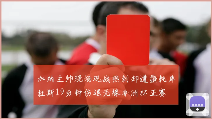加纳主帅现场观战热刺却遭噩耗库杜斯19分钟伤退无缘非洲杯正赛